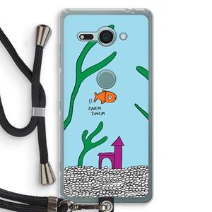 CaseCompany Aquarium: Sony Xperia XZ2 Compact Transparant Hoesje met koord