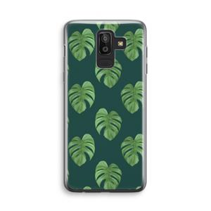 CaseCompany Monstera leaves: Samsung Galaxy J8 (2018) Transparant Hoesje