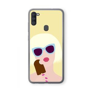 CaseCompany Ice cream: Samsung Galaxy A11 Transparant Hoesje