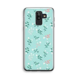 CaseCompany Small white flowers: Samsung Galaxy J8 (2018) Transparant Hoesje