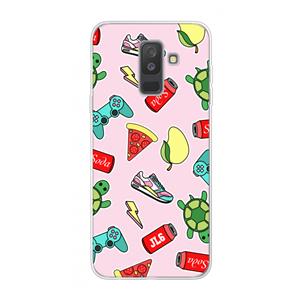 CaseCompany Things Jamie Loves: Samsung Galaxy A6 Plus (2018) Transparant Hoesje
