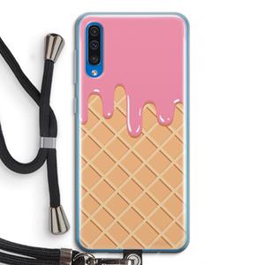 CaseCompany Ice cream: Samsung Galaxy A50 Transparant Hoesje met koord
