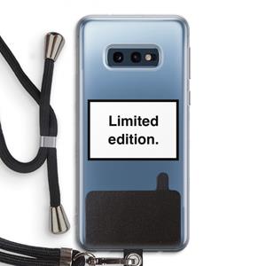 CaseCompany Limited edition: Samsung Galaxy S10e Transparant Hoesje met koord