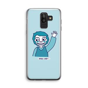 CaseCompany Zwaai: Samsung Galaxy J8 (2018) Transparant Hoesje