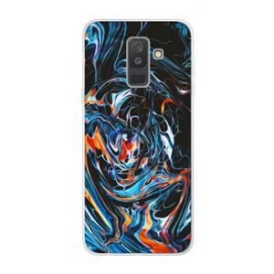 CaseCompany Black Unicorn: Samsung Galaxy A6 Plus (2018) Transparant Hoesje