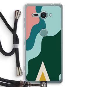 CaseCompany Noor B: Sony Xperia XZ2 Compact Transparant Hoesje met koord