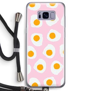 CaseCompany Dancing eggs: Samsung Galaxy S8 Transparant Hoesje met koord