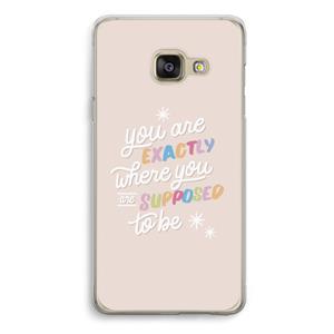 CaseCompany Right Place: Samsung A3 (2017) Transparant Hoesje