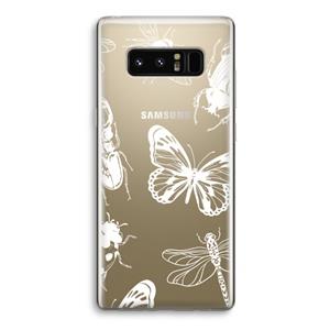 CaseCompany Tiny Bugs: Samsung Galaxy Note 8 Transparant Hoesje