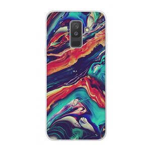 CaseCompany Chameleon Sun: Samsung Galaxy A6 Plus (2018) Transparant Hoesje