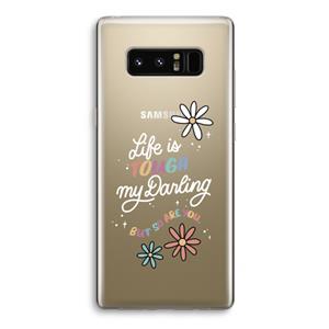 CaseCompany Tough Life: Samsung Galaxy Note 8 Transparant Hoesje