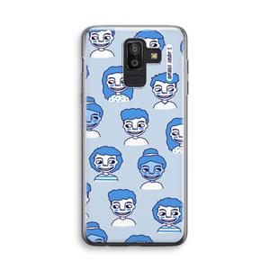CaseCompany Gezichtjes: Samsung Galaxy J8 (2018) Transparant Hoesje