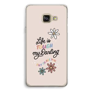 CaseCompany Tough Life: Samsung A3 (2017) Transparant Hoesje