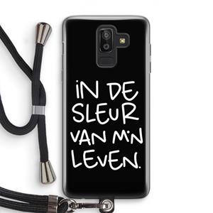 CaseCompany De Sleur: Samsung Galaxy J8 (2018) Transparant Hoesje met koord