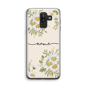 CaseCompany Daisies: Samsung Galaxy J8 (2018) Transparant Hoesje