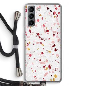 CaseCompany Terrazzo N°9: Samsung Galaxy S21 Transparant Hoesje met koord