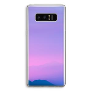 CaseCompany Sunset pastel: Samsung Galaxy Note 8 Transparant Hoesje