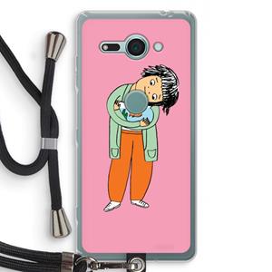 CaseCompany Visknuffel: Sony Xperia XZ2 Compact Transparant Hoesje met koord