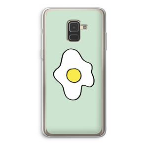 CaseCompany Spiegelei: Samsung Galaxy A8 (2018) Transparant Hoesje