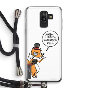 CaseCompany Geen Gezeik: Samsung Galaxy J8 (2018) Transparant Hoesje met koord