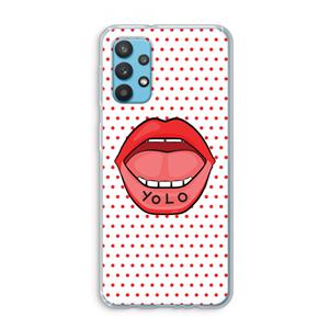 CaseCompany Yolo Denise: Samsung Galaxy A32 4G Transparant Hoesje
