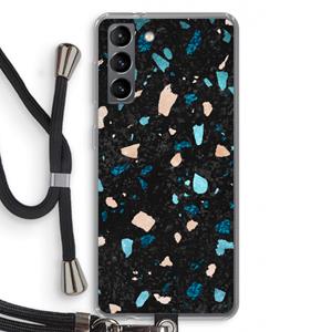 CaseCompany Terrazzo N°11: Samsung Galaxy S21 Transparant Hoesje met koord
