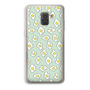 CaseCompany Spiegeleitjes: Samsung Galaxy A8 (2018) Transparant Hoesje
