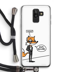 CaseCompany GSM secure: Samsung Galaxy J8 (2018) Transparant Hoesje met koord