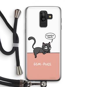 CaseCompany GSM poes: Samsung Galaxy J8 (2018) Transparant Hoesje met koord