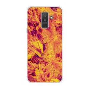CaseCompany Eternal Fire: Samsung Galaxy A6 Plus (2018) Transparant Hoesje