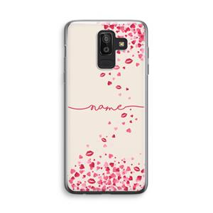 CaseCompany Hartjes en kusjes: Samsung Galaxy J8 (2018) Transparant Hoesje