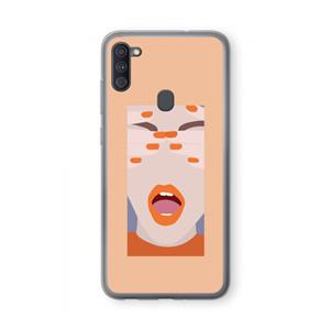 CaseCompany Surprise: Samsung Galaxy A11 Transparant Hoesje