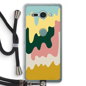CaseCompany Baar B: Sony Xperia XZ2 Compact Transparant Hoesje met koord