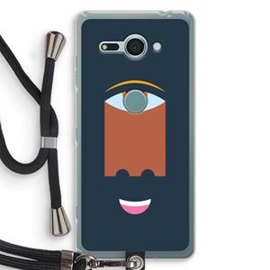 CaseCompany Mono M: Sony Xperia XZ2 Compact Transparant Hoesje met koord
