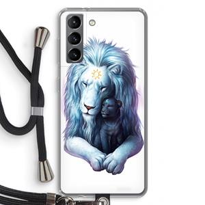 CaseCompany Child Of Light: Samsung Galaxy S21 Transparant Hoesje met koord