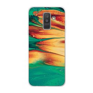 CaseCompany Green Inferno: Samsung Galaxy A6 Plus (2018) Transparant Hoesje