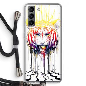 CaseCompany Fading: Samsung Galaxy S21 Transparant Hoesje met koord