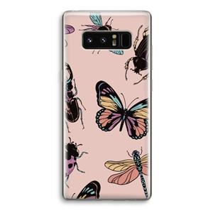CaseCompany Tiny Bugs: Samsung Galaxy Note 8 Transparant Hoesje