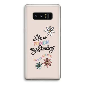 CaseCompany Tough Life: Samsung Galaxy Note 8 Transparant Hoesje