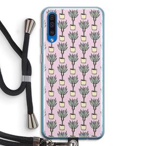 CaseCompany Boompje: Samsung Galaxy A50 Transparant Hoesje met koord