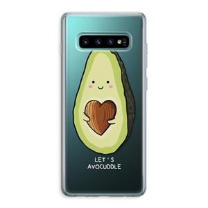CaseCompany Avocuddle: Samsung Galaxy S10 Plus Transparant Hoesje