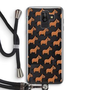 CaseCompany Pony: Samsung Galaxy J8 (2018) Transparant Hoesje met koord