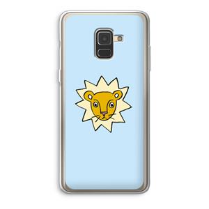 CaseCompany Kleine leeuw: Samsung Galaxy A8 (2018) Transparant Hoesje