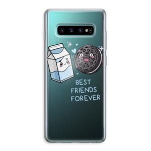 CaseCompany Best Friend Forever: Samsung Galaxy S10 Plus Transparant Hoesje
