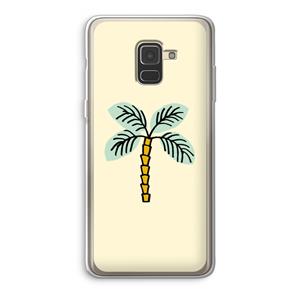 CaseCompany Palmboom: Samsung Galaxy A8 (2018) Transparant Hoesje