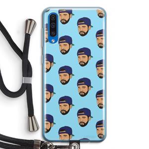 CaseCompany Drake Away: Samsung Galaxy A50 Transparant Hoesje met koord