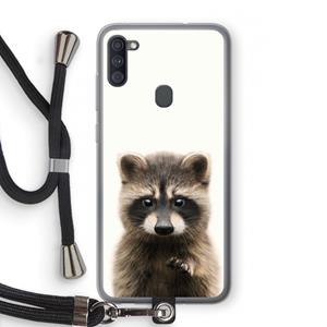 CaseCompany Rocco: Samsung Galaxy A11 Transparant Hoesje met koord