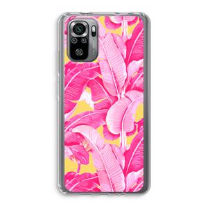 CaseCompany Pink Banana: Xiaomi Redmi Note 10S Transparant Hoesje