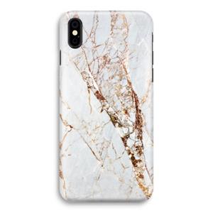 CaseCompany Goud marmer: iPhone Xs Volledig Geprint Hoesje