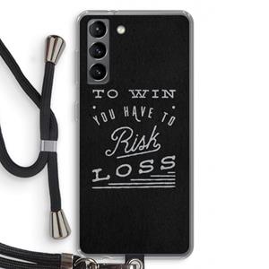 CaseCompany Risk loss: Samsung Galaxy S21 Transparant Hoesje met koord